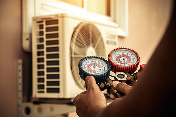 Professional Hvac Maintenance technician working in Highland Mills, NY
